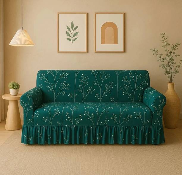 Decowell Polyester 3 Seater Sofa Floral Cover