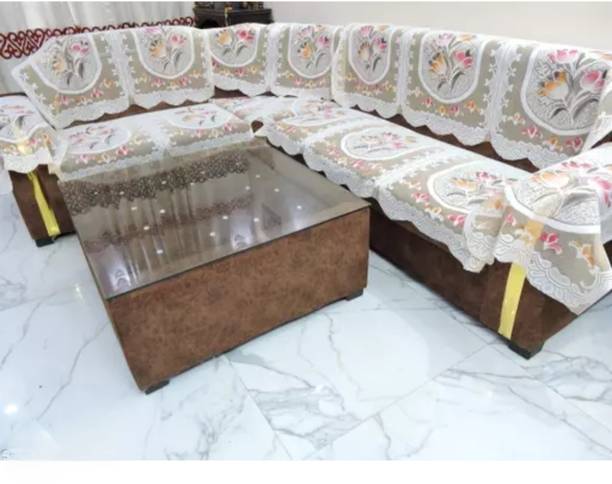 राइली पॉलीकॉटन फ्लोरल 3+2 सीटर सोफा कवर