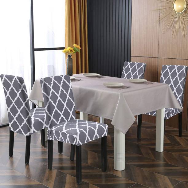 QUIRKYHUB Polycotton Geometric 1 Seater Chair Cover