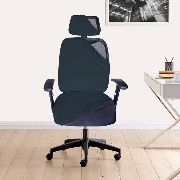 HOTKEI Polycotton Plain 1 Seater Chair Cover
