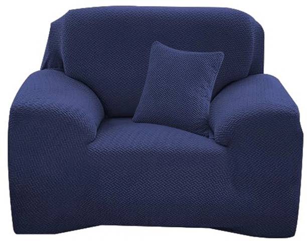 FurShine Polyester Plain 1 Seater Sofa Cover