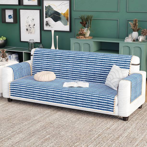 lukzer Polyester Geometric 3 Seater Sofa Cover