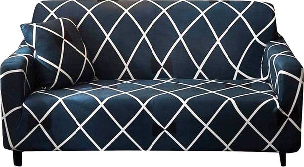 FurShine Polyester Checkered 3 Seater Sofa Cover