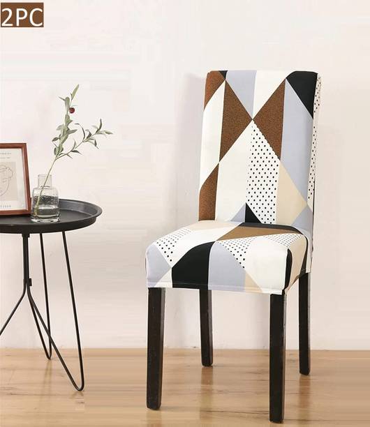 lukzer Polyester Abstract 1 Seater Chair Cover