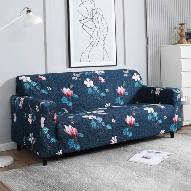 FurShine Polyester Floral 3 Seater Sofa Cover