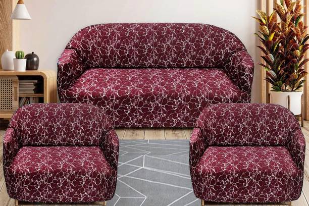 Gifts Island Polyester 3+1+1 Seater Sofa Abstract Cover