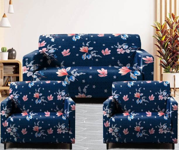 igi Polyester 3+1+1 Seater Sofa Floral Cover