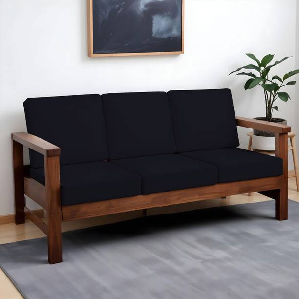 HOTKEI Polycotton Plain 3 Seater Sofa Cover
