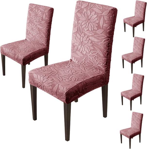 HOUSE OF QUIRK Jacquard 6 Seater Chair Embroidered Cover