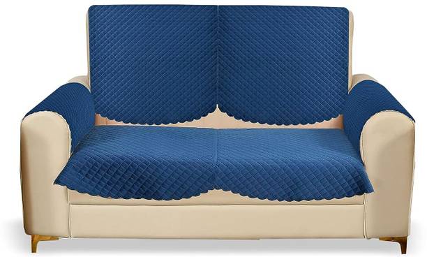 EASTTARDOMM Velvet Floral 2 Seater Sofa Cover