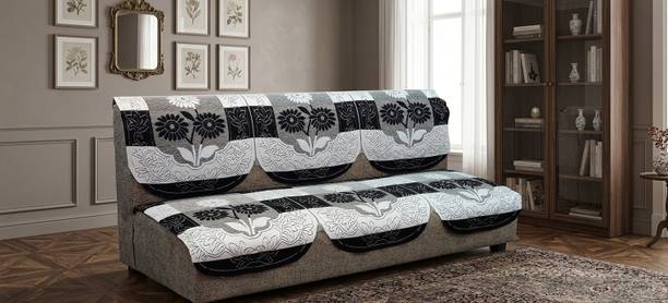 ashik Cotton 3 Seater Sofa Floral Cover