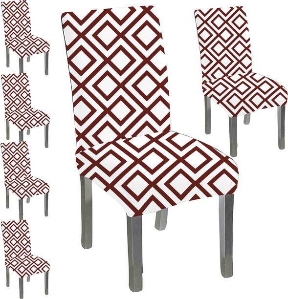 HOTKEI Polycotton Geometric 1 Seater Chair Cover