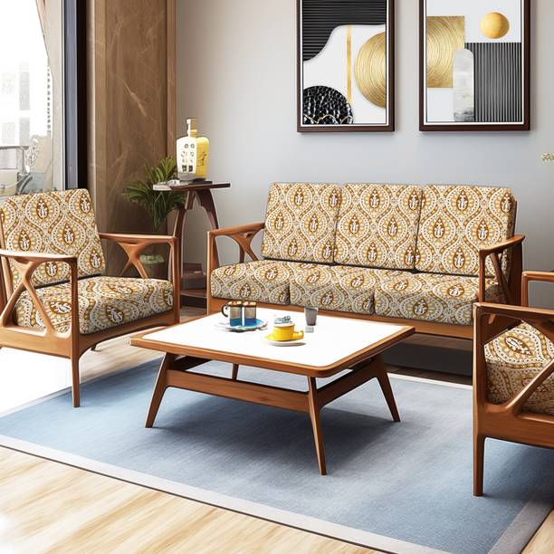 DECORIAN Velvet 3+1+1 Seater Sofa Animal Cover