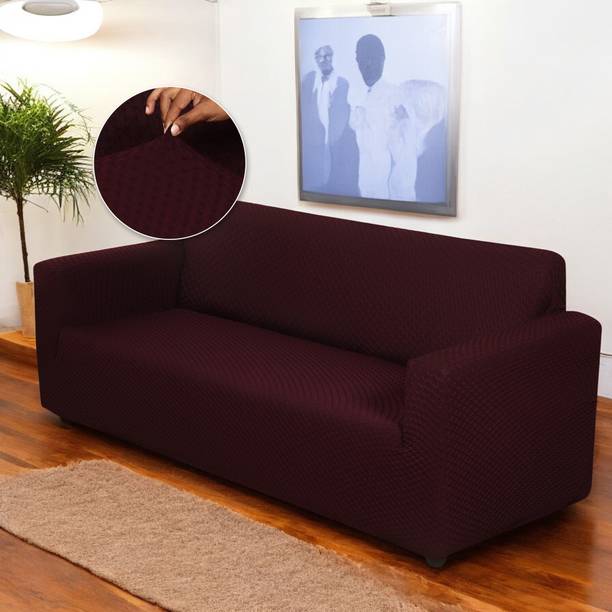 HOUSE OF QUIRK Jacquard 2 Seater Sofa Plain Cover