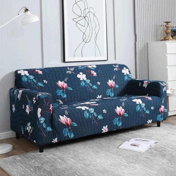FurShine Polyester Floral 3 Seater Sofa Cover