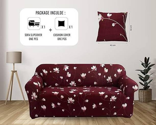 WeClever Polyester Floral 3 Seater Sofa Cover