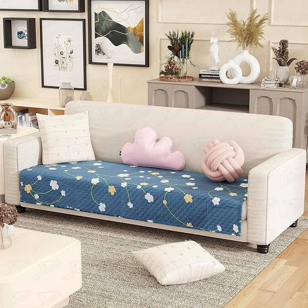 lukzer Polyester Floral 2 Seater Sofa Cover