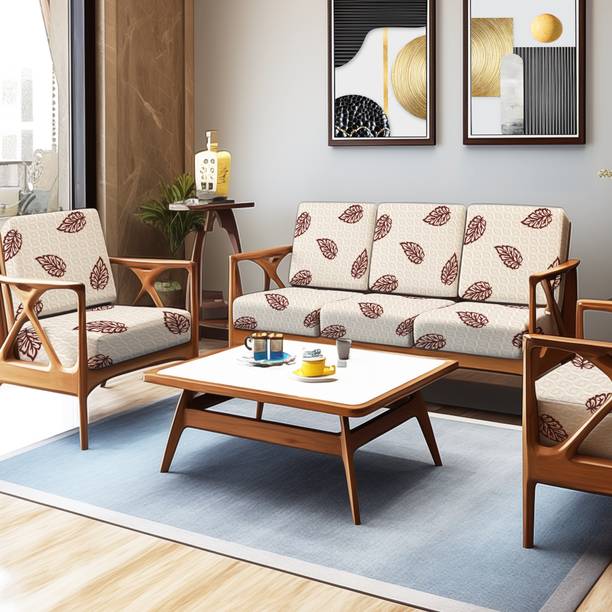 DECORIAN Velvet 3+1+1 Seater Sofa Plain Cover