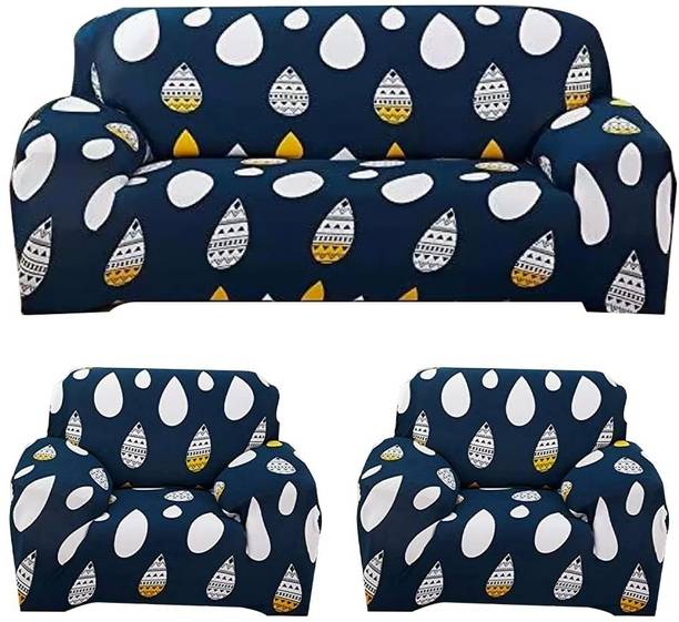 FurShine Polyester Abstract 3+1+1 Seater Sofa Cover