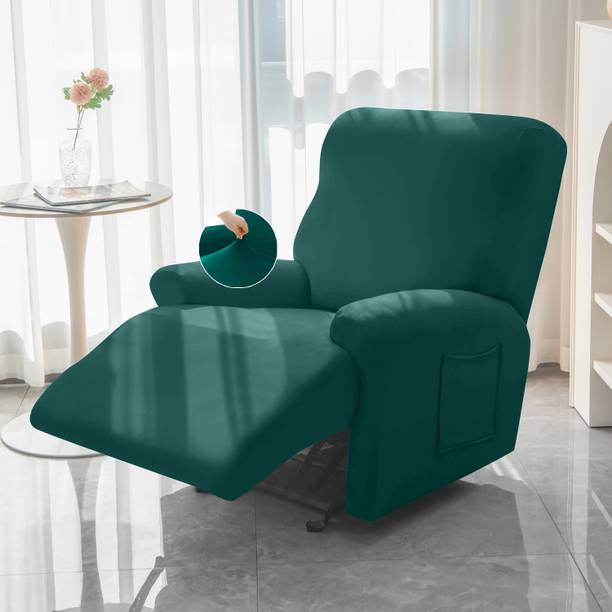 HOKiPO Polyester Plain 1 Seater Sofa Cover