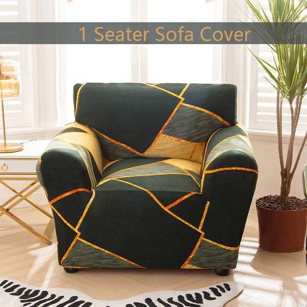lukzer Polyester Floral 1 Seater Sofa Cover
