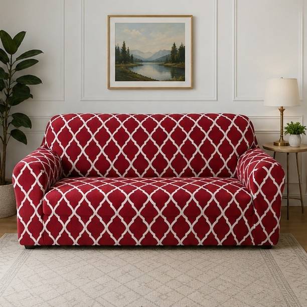 DIVINE ROOM Polycotton 3 Seater Sofa Checkered Cover
