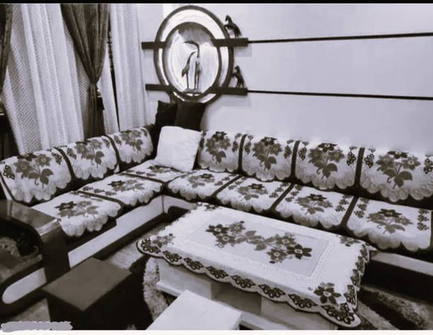 croox Polycotton Floral 3+1+1 Seater Sofa Cover