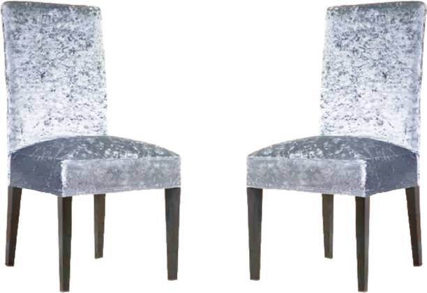 Roodra Creations Velvet 1 Seater Chair Plain Cover