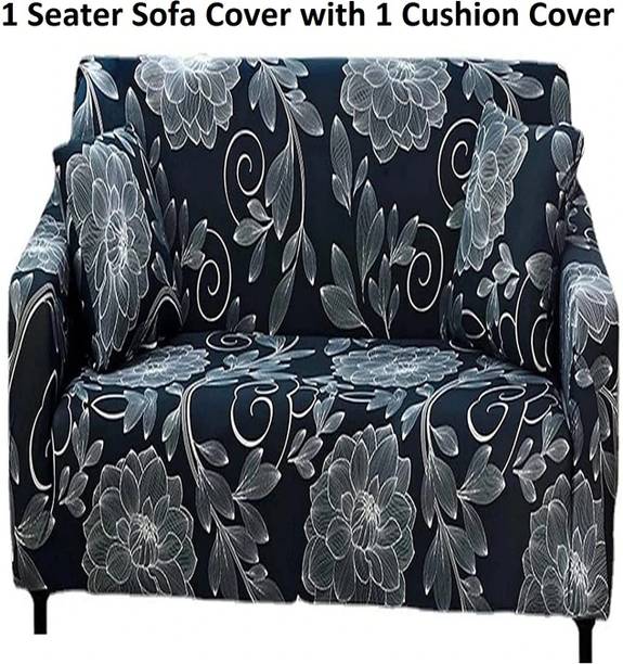 lukzer Polyester Floral 1 Seater Sofa Cover