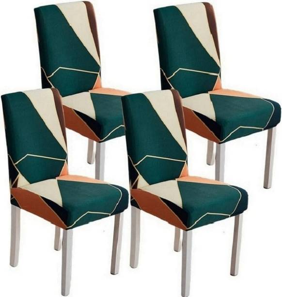 shringoori creations Polycotton Geometric Chair Cover