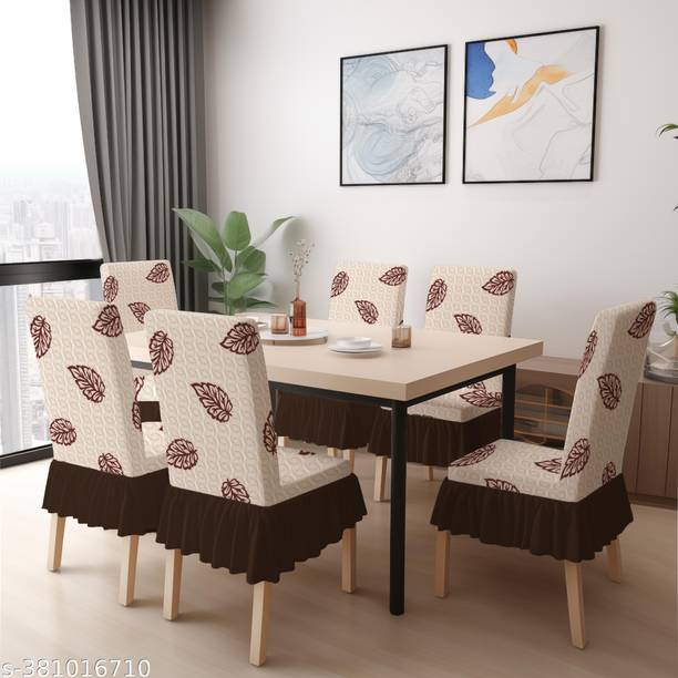 DECORIAN Polycotton Abstract 6 Seater Chair Cover