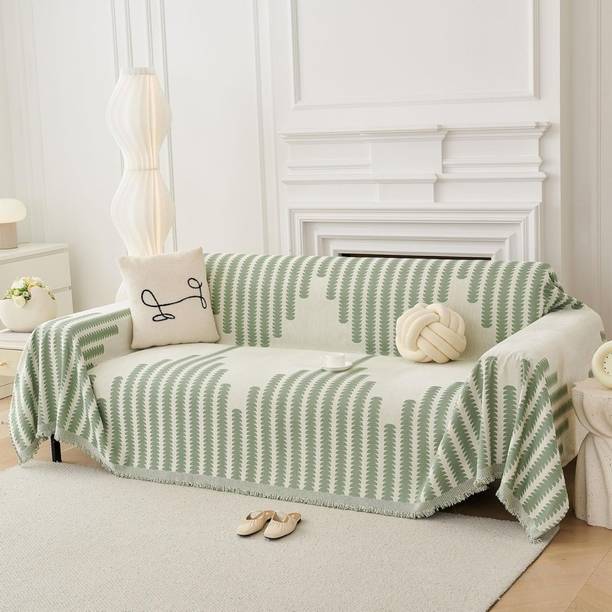 The Furnishing Tree Cotton 3 Seater Sofa Geometric Cover