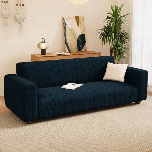 lukzer Jacquard Geometric 2 Seater Sofa Cover
