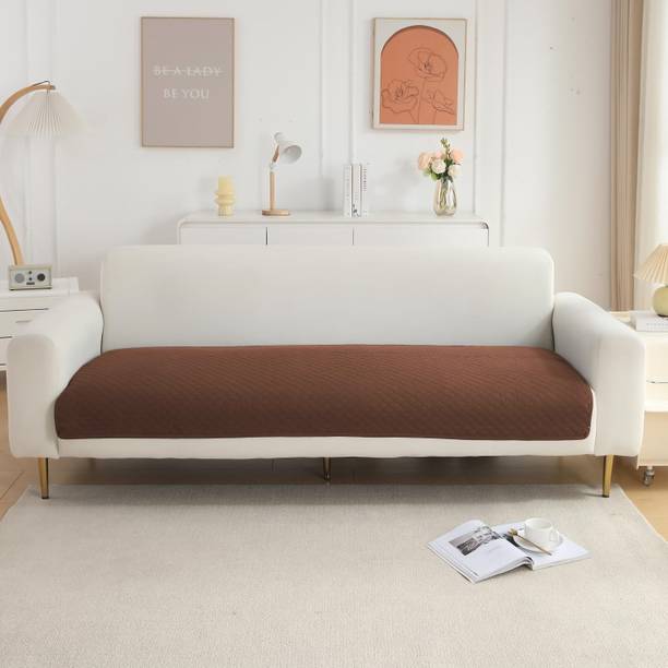 FurShine Polyester Plain 3 Seater Sofa Cover