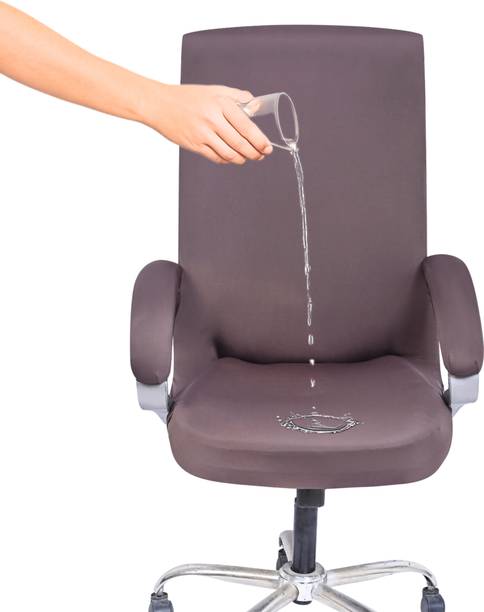 म प्रिंट पॉलिएस्टर प्लेन 1 सीटर चेयर कवर