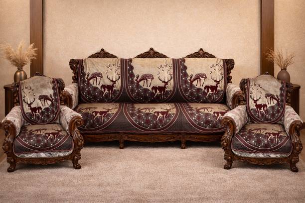 COVERLUXE Polycotton 3+1+1 Seater Sofa Animal Cover