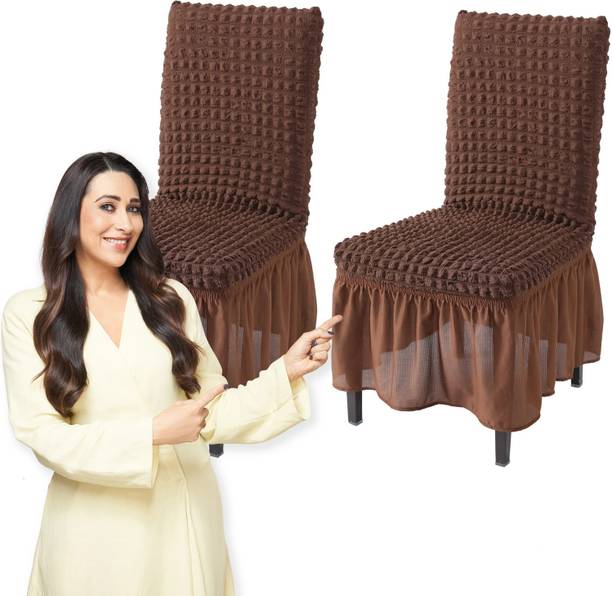 HOKiPO Polyester Plain 2 Seater Chair Cover