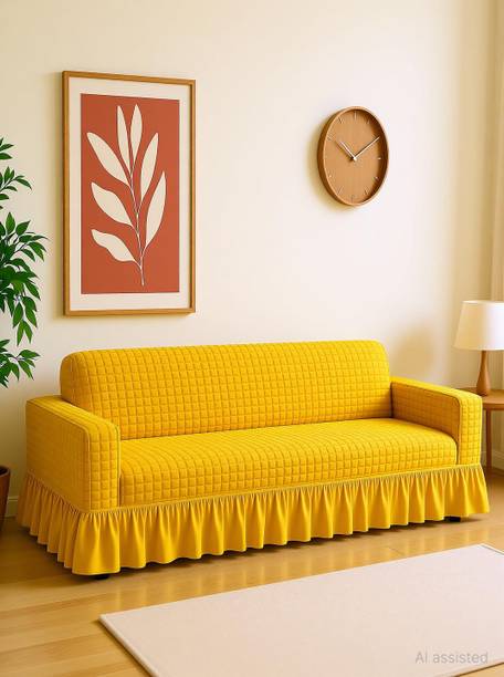 Cortina Polyester 3 Seater Sofa Plain Cover