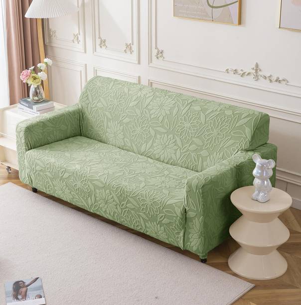 HOUSE OF QUIRK Jacquard 4 Seater Sofa Floral Cover