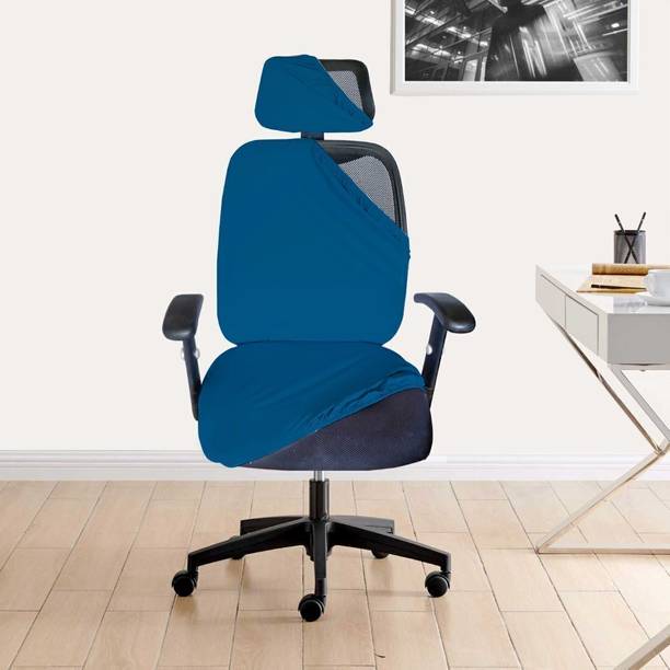 HOTKEI Polycotton Plain 1 Seater Chair Cover