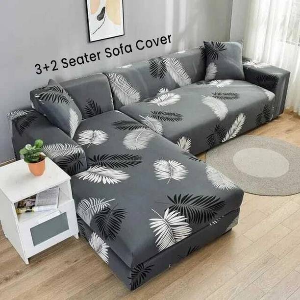 TONY STARK Polycotton 3+2 Seater L-Shape Sofa Floral Cover
