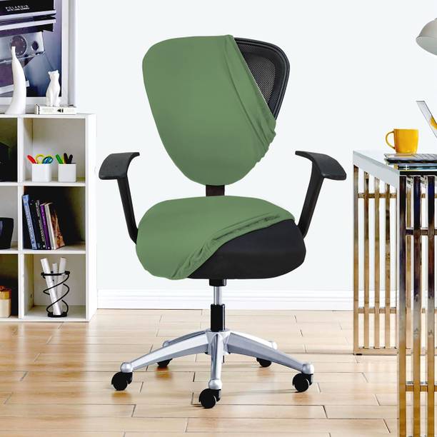 HOTKEI Polycotton Plain 1 Seater Chair Cover