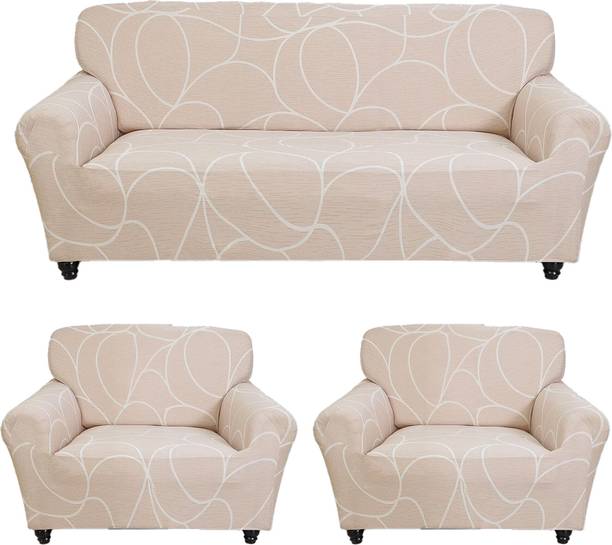 FurShine Polyester Abstract 3+1+1 Seater Sofa Cover