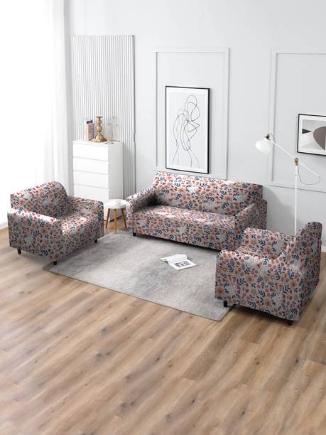 Multitex Polyester 3+1+1 Seater Sofa Floral Cover