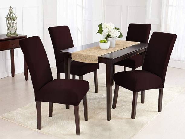 HOTKEI Polycotton Plain 1 Seater Chair Cover