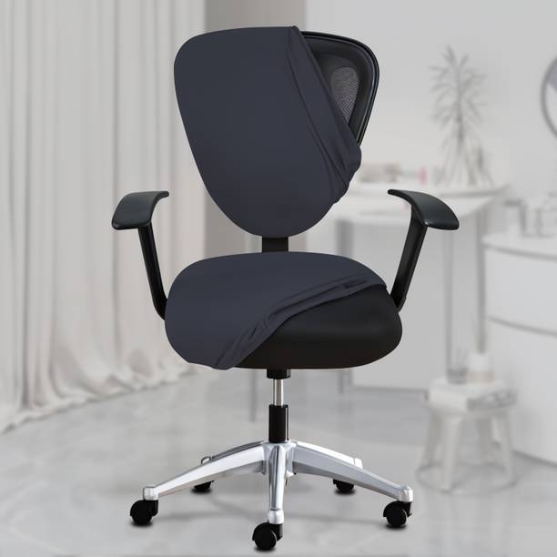 HOTKEI Polycotton Plain 1 Seater Chair Cover