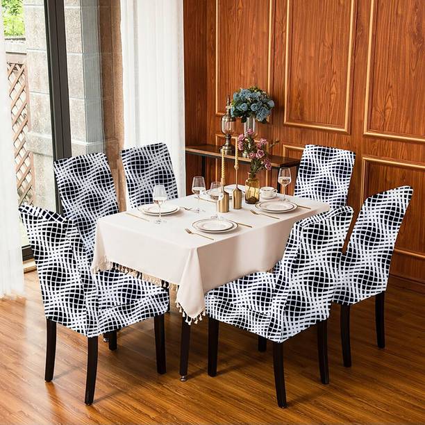 HOTKEI Polycotton Abstract 1 Seater Chair Cover