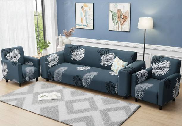 Kailash Rawal Polyester 3+1+1 Seater Sofa Floral Cover