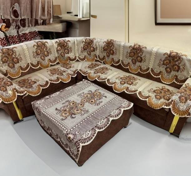 croox Polycotton Floral 3+1+1 Seater Sofa Cover