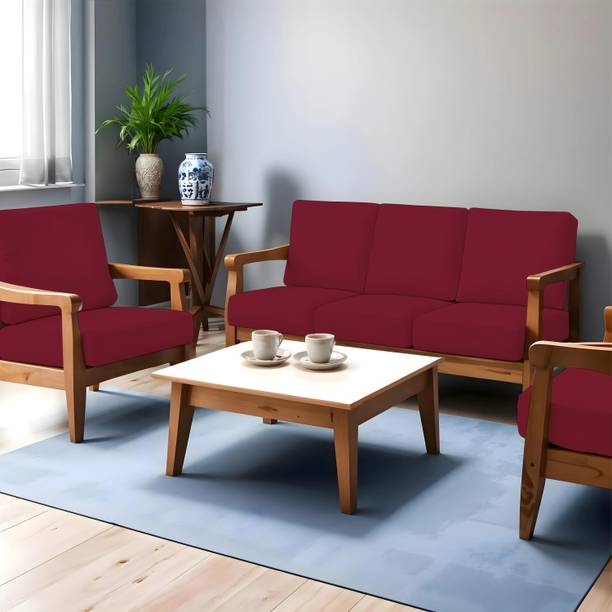 LAZI Polycotton 3+1+1 Seater Sofa Plain Cover